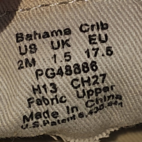 Sperry Top-Sider Bahama Crib Sz 2M Slip-on Silver Circle Print - Picture 11 of 13